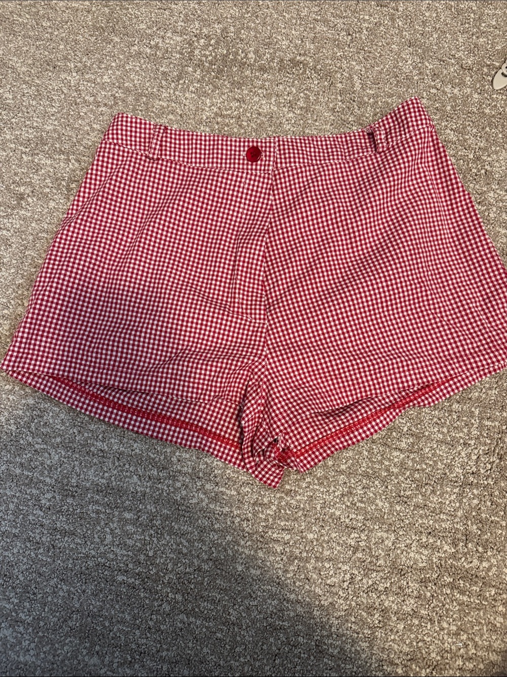 Red Gingham Women's MicroShorts
